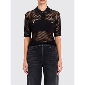 Actitude Twinset Women Mesh Viscose Polo Shirt Actitude Twinset